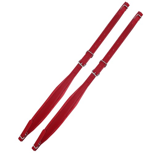Red adjustable shoulder straps - red,