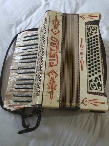 Vintage pietro accordian - pietro, accordian.