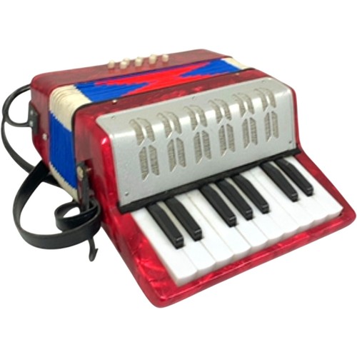 Red mini key accordion - , 17