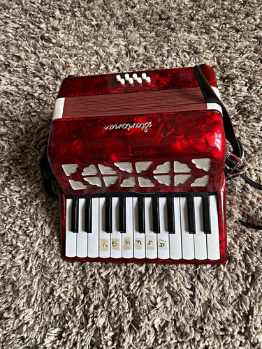 Schoenhut small red piano - schoenhut,