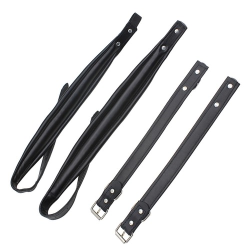 Pair leather accordion - accordion, strap